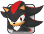 Shadow the Hedgehog's character select screen sprite from Mario & Sonic at the Olympic Games.