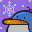 Sprite of Bumpty's icon from the SNES version of Tetris Attack.