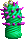 Aquamarine with pink spikes (medium)