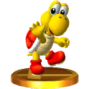 A trophy of a Red Koopa Troopa from Super Smash Bros. for 3DS.