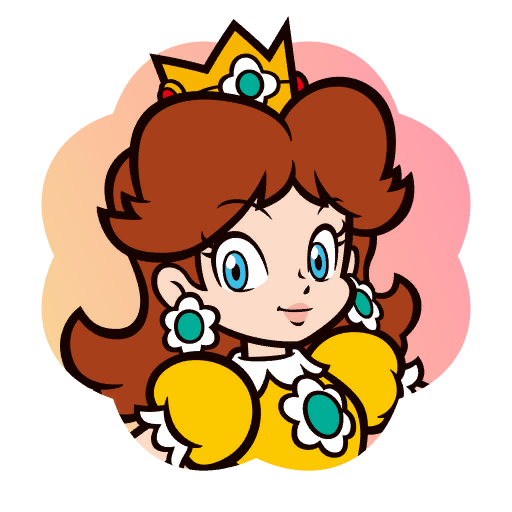 File:Sticker Daisy (happy) - Mario Party Superstars.png