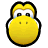 Yellow Yoshi's face icon, from Mario Sports Mix.