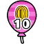 10-coin Coin Balloon