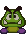 Battle idle animation of a Hyper Goomba from Paper Mario (discounting the occasional sidling, which is done at random and technically considered a separate animation)