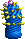 Light blue with yellow spikes (medium)