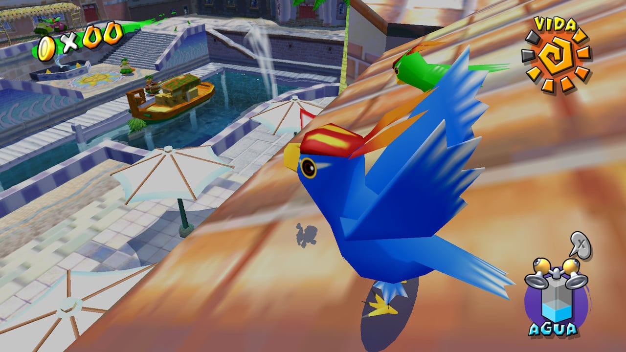A Blue Bird from Super Mario Sunshine (Super Mario 3D All-Stars)