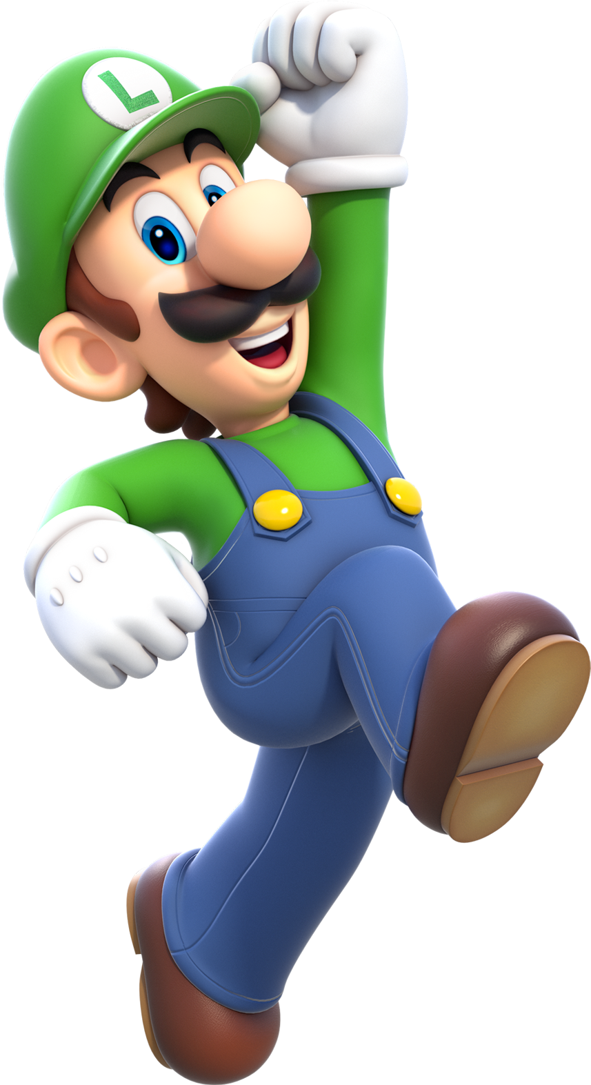 Artwork of Luigi from Super Mario 3D World