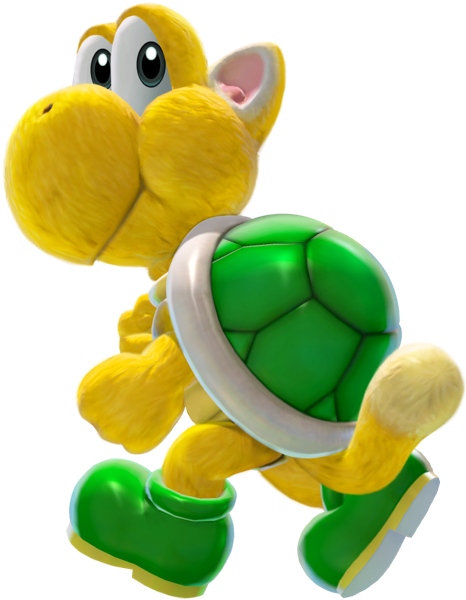 File:sm3dw+bf Artwork Koopa Troopa (cat).png - Super Mario Wiki, The 