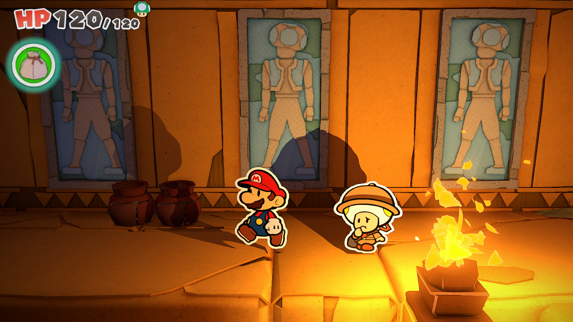 Toad murals in the Temple of Shrooms