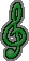 Green treble clef