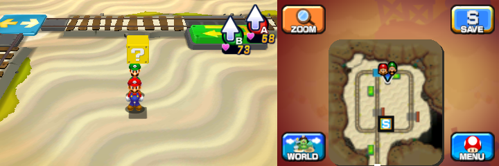 Block 47 in Dozing Sands of Mario & Luigi: Dream Team.