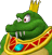 A side view of King K. Rool, from Mario Super Sluggers.