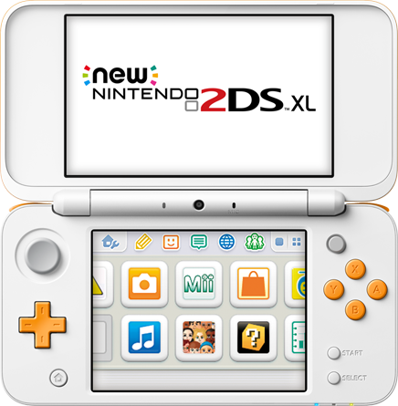 File:New Nintendo 2DS XL White and Orange.png