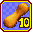 The icon for a ten-count peanut item from Diddy Kong Pilot 2001