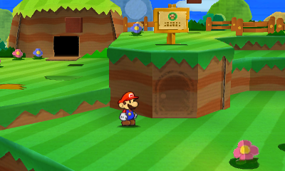 Last paperization spot in Warm Fuzzy Plains of Paper Mario: Sticker Star.