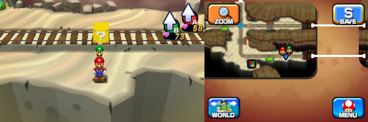 Block 25 in Dozing Sands of Mario & Luigi: Dream Team.