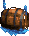 Sprite of a tumbling barrel from Donkey Kong Country 3 for Game Boy Advance