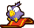 Animated idle of a Pidgit in Mario & Luigi: Partners in Time