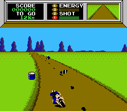 Screenshot of Mach Rider for use on Famicom Grand Prix series page