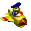 Uncompressed sprite of Jolly Roger from Banjo-Pilot, for comparison with Diddy Kong Pilot's 2003 build