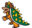 Sprites of Bowser walking from the CD-ROM version ofMario is Missing!.