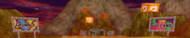 The course banner for Grumble Volcano from Mario Kart Wii.