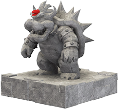 The Bowser's statue capture icon.