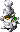 Sprite of a Torte, from Super Mario RPG: Legend of the Seven Stars.