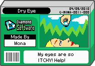 The shelf cover for one of Mona's microgames in WarioWare: D.I.Y.