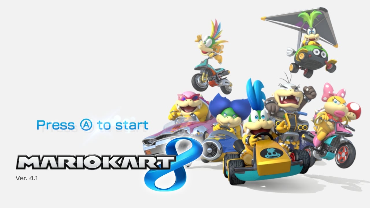 Title screen with the Koopalings.