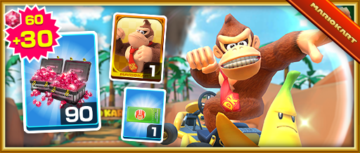 The Donkey Kong Pack from the Halloween Tour (2019) in Mario Kart Tour