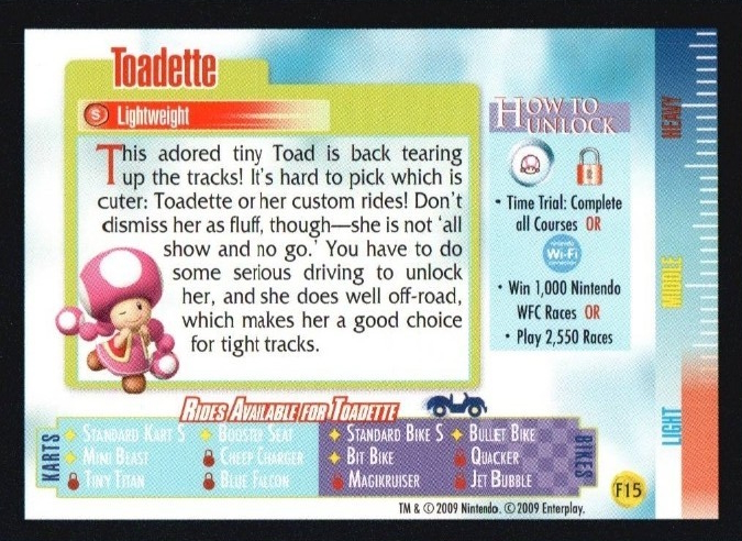 File:MKWii Toadette Foil Trading Card Back.jpg