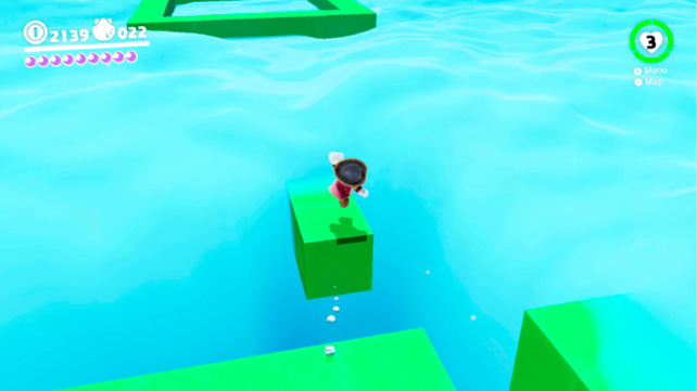 The location of a Power Moon in Super Mario Odyssey