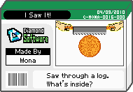 The shelf cover for one of Mona's microgames in WarioWare: D.I.Y.