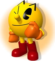 Artwork of Pac-Man from Mario Kart Arcade GP 2