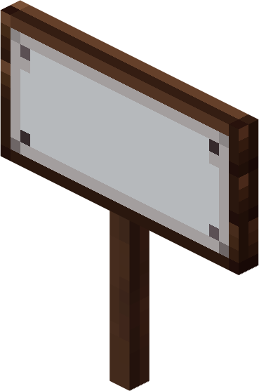 File:Minecraft Mario Mash-Up Dark Oak Sign Render.png