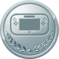 A silver Boost Mode medal in New Super Mario Bros. U