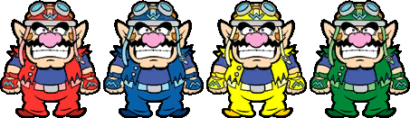 File:Wario Recolors WWI-MPG.png - Super Mario Wiki, the Mario encyclopedia