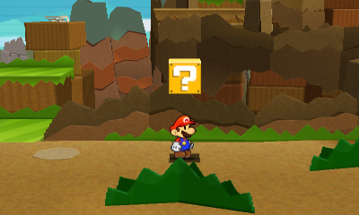 Third ? Block in Wmammino Mountain of Paper Mario: Sticker Star.