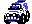 Sprite of the Yonque from Famicom Grand Prix II: 3D Hot Rally.
