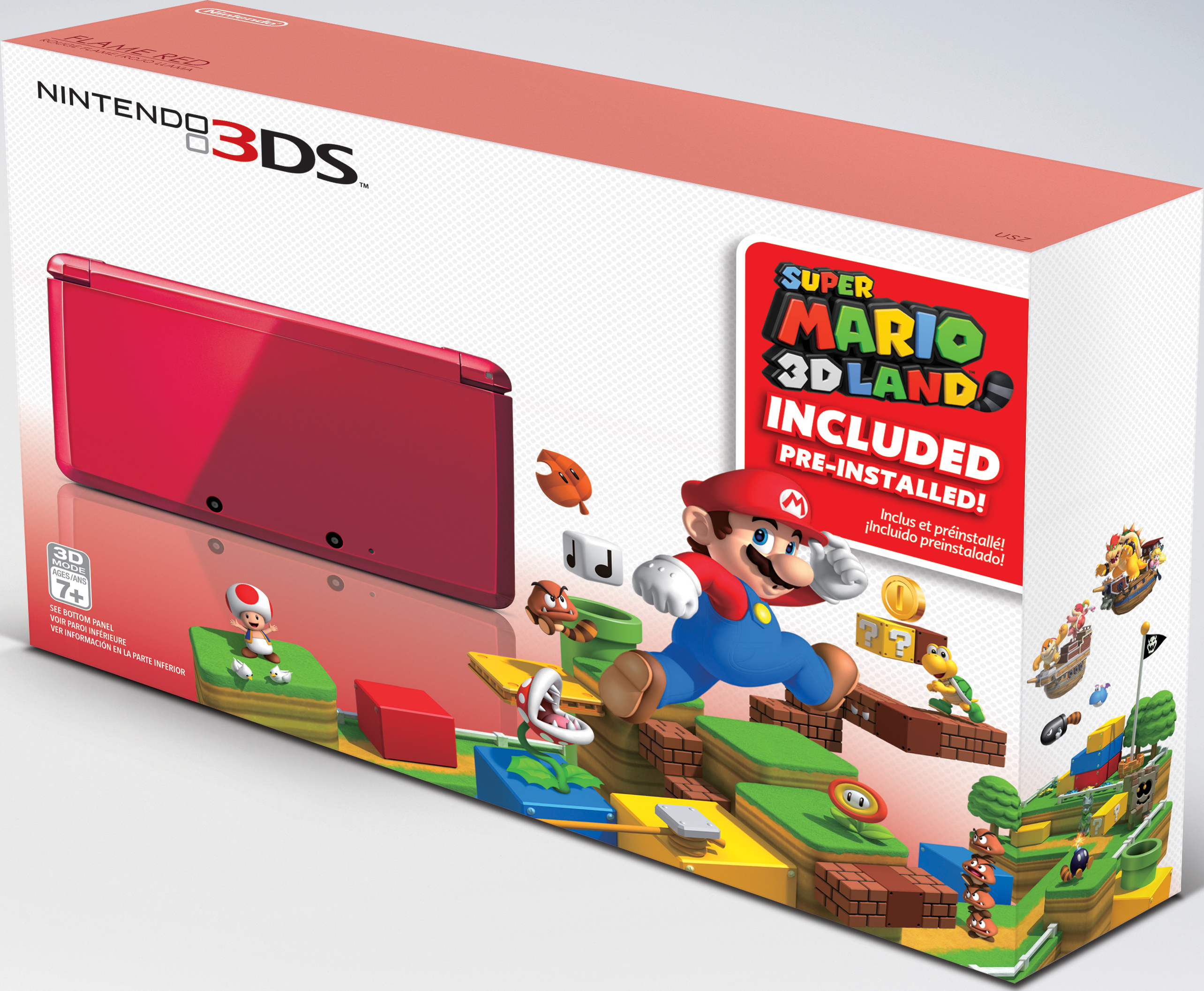 Nintendo 3DS Super Mario 3D Land bundle box