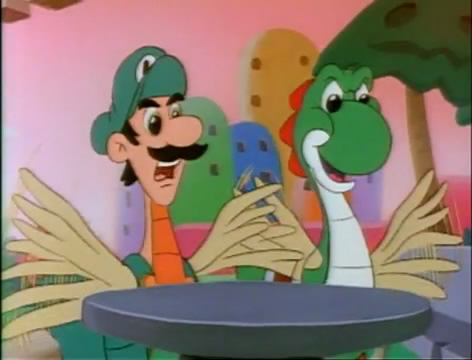 File:Luigi and Yoshi mutatedChickadactylswhattheheckKingScoopaKoopa.jpg