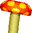 Sprite of a Moving Mushroom from New Super Mario Bros.