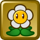 An icon for Flower Points as seen when leveling up in Paper Mario: The Thousand-Year Door.