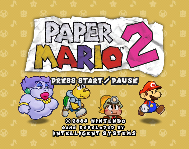File:Paper Mario 2 Title Screen early.png