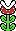 Sprite of a Piranha Plant from Super Mario Bros. 3.
