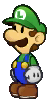 Luigi's still sprite from Paper Mario: Sticker Star.