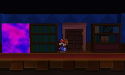 First paperization spot in The Enigmansion of Paper Mario: Sticker Star.