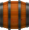 Sprite of a floating barrel from New Super Mario Bros. 2.