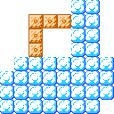 Ground (block) in Super Mario Maker 2 - Super Mario Bros. game style, Sky theme.